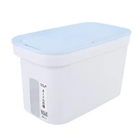 airtight food storage container with wheels rice storage bin with measuring cup cereal container for flour dry food kitchen pant