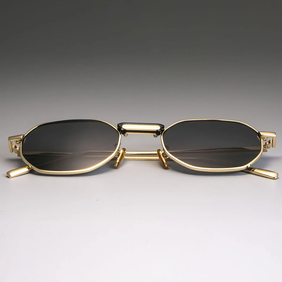 

49011 Steam Punk Sunglasses Metal Small Men Women Fashion Shades UV400 Vintage Glasses