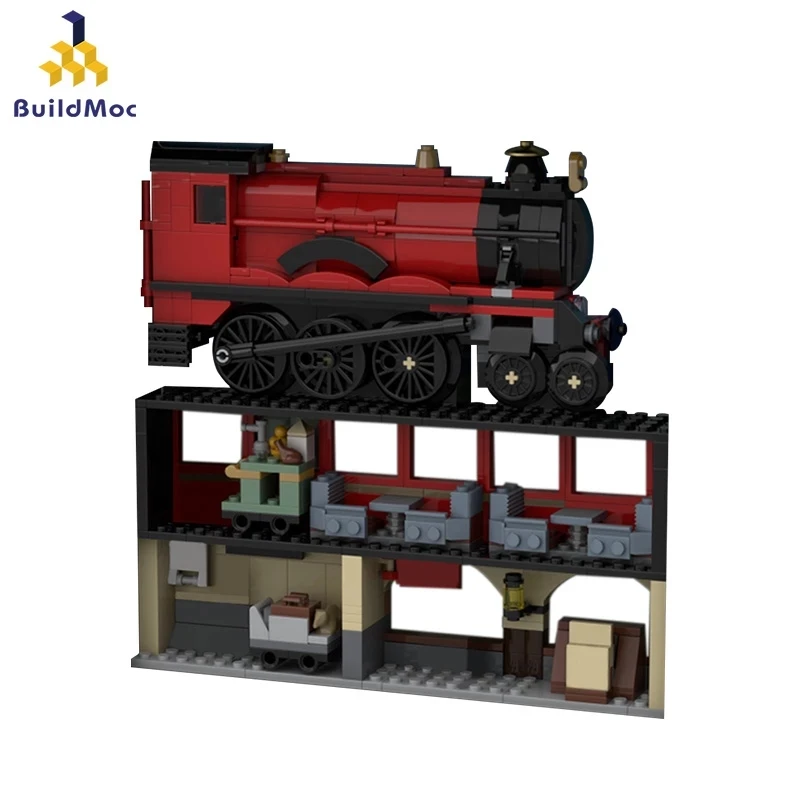 Buildmoc Волшебная платформа поезда королевская перекрестная станция фоторамка