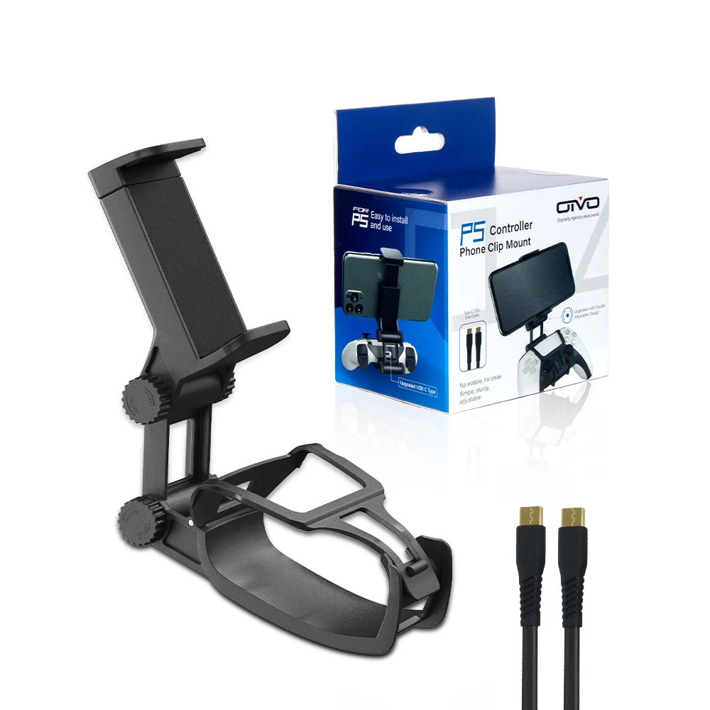 

For Sony PS5 Playstation 5 Dualsense Mobile Phone Gaming Accessories Game Gear Gamepad Controller Joystick Holder Support Clip