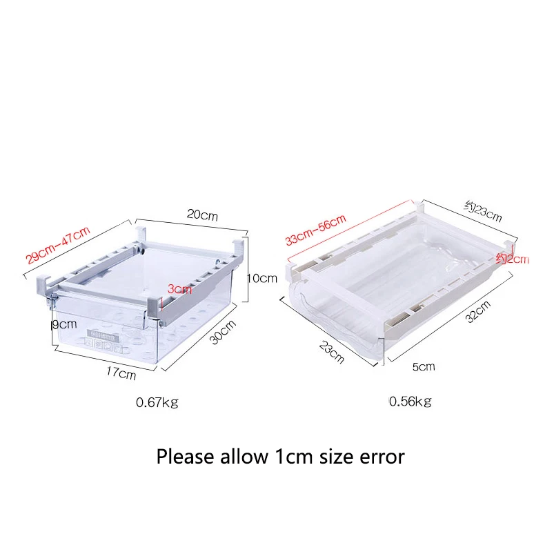 Baffect Пластиковый 2 шт стеллаж для хранения холодильника небольшая емкость полки