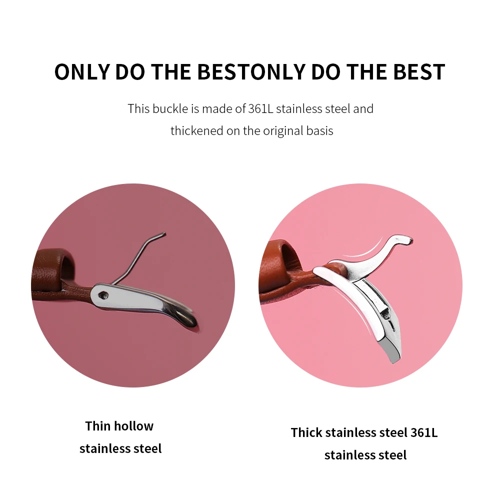 

Genuine Leather band for Apple Watch 6 5 4 3 2 iwatch 38mm 40mm 42mm 44mm woman Bracelet smart watch Accessories loop