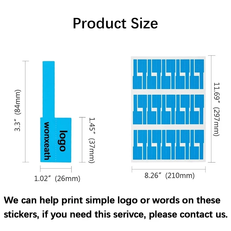 750Pcs Cable Label Organizer Stickers A4 Paper Wire Ethernet Network Electrical Cord Tag Marker with Print Template for Free |