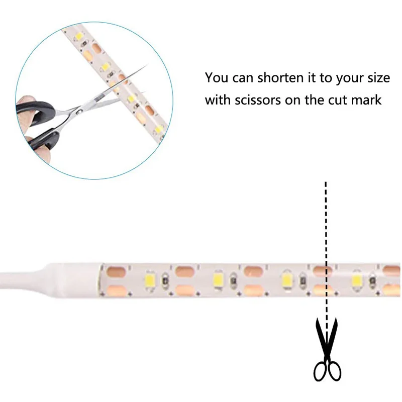 Sewing Machine Light Strip Dimmable LED Lighting Kit with ON/Off Press Dimmer and USB Power Supply Daylight 6500K | Дом и сад