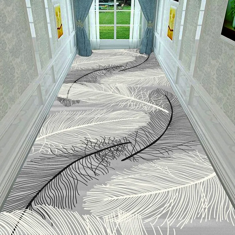 

Nordic Stair Carpet Long Runners Hotel Aisle Rug European Corridor Carpets Home Entrance/Hallway Anti-Slip Kitchen Floor Rugs