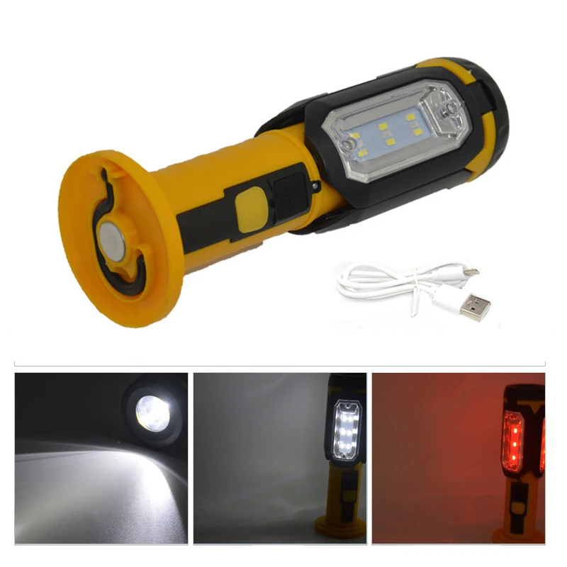 Светодиодный USB перезаряжаемый портативный магнитный автомобильный гаражный
