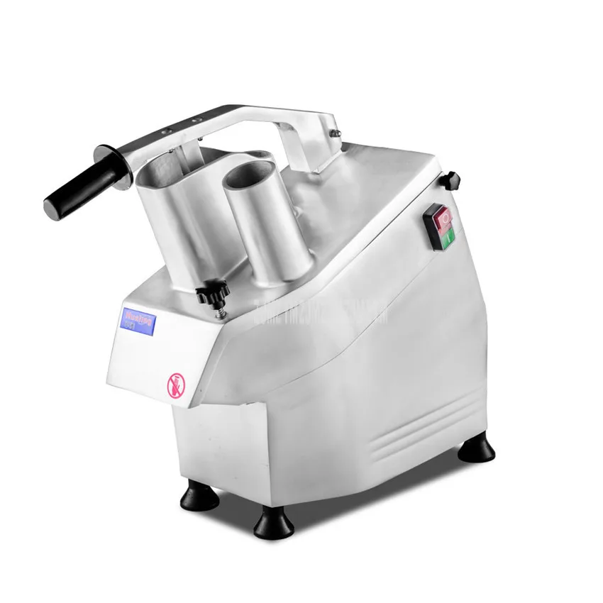 

Multi-purpose Electric Vegetable Cutter Slicer 2 Feeding Port Potato Cabbage Potato Cheese Cutting Into Slice Strip Machine
