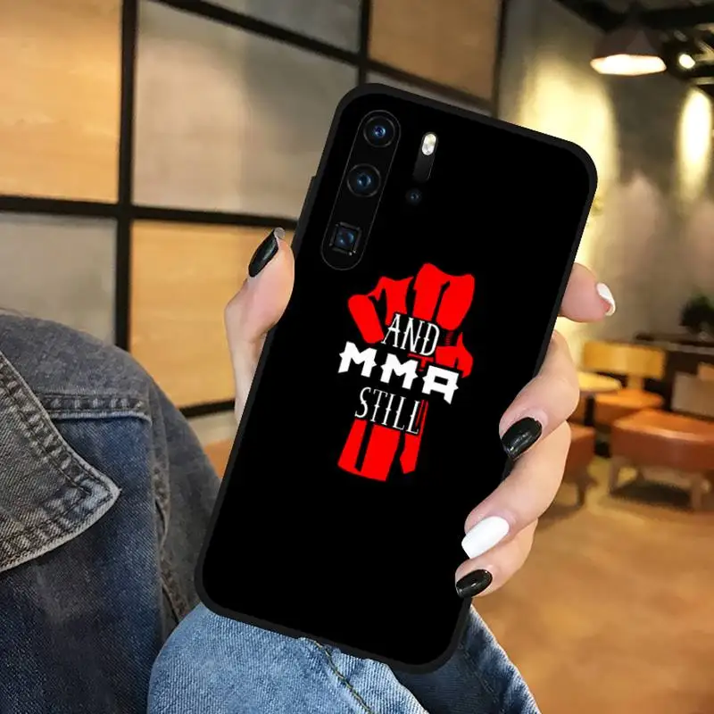 

Design The Mma Logo Phone Case For Huawei P9 P10 P20 P30 Pro Lite smart Mate 10 Lite 20 Y5 Y6 Y7 2018 2019