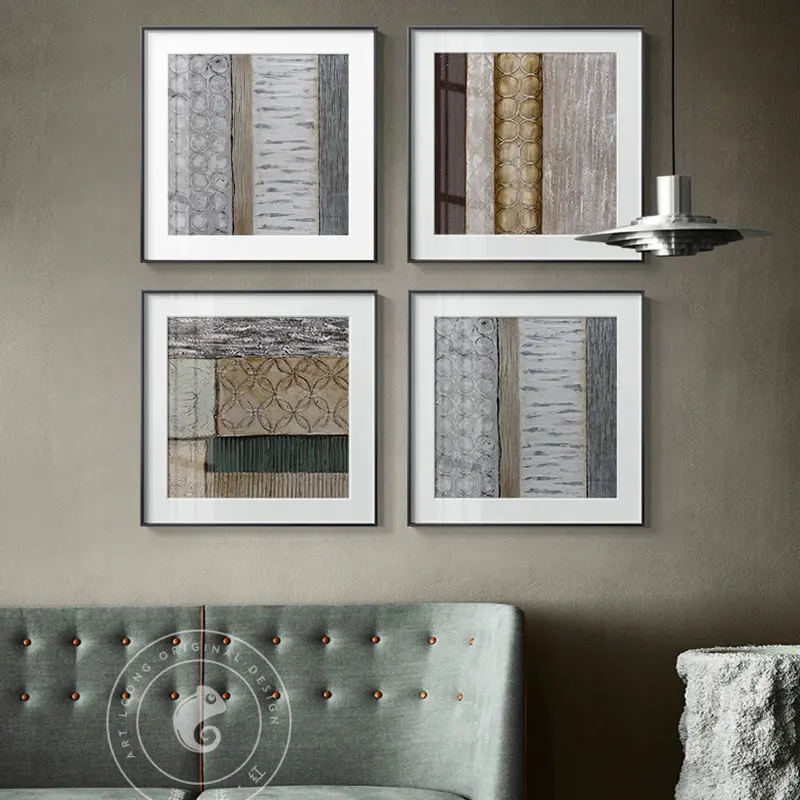 Картина в нордическом стиле с особыми узорами холст настенные картины для