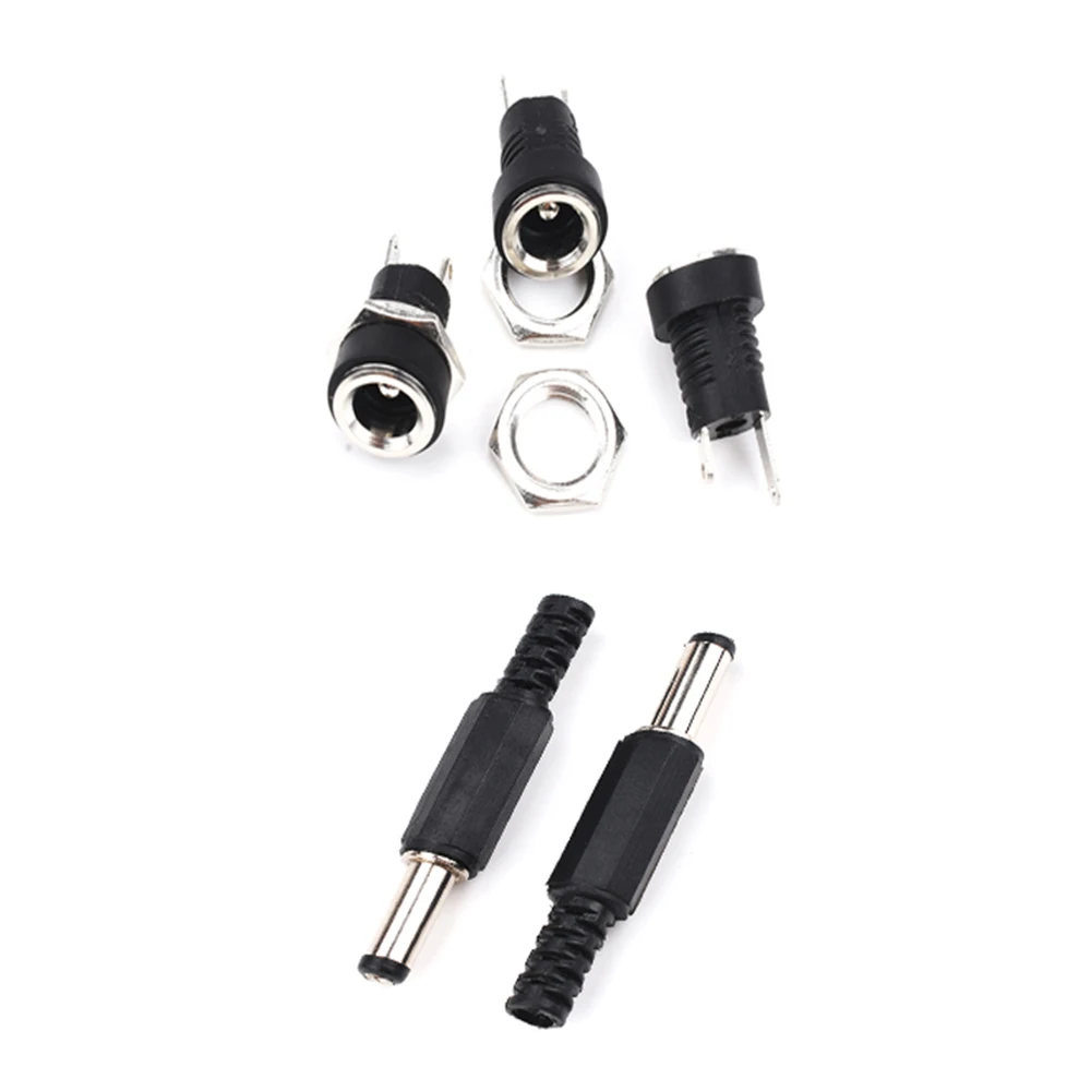 10 шт./лот DC022B DC005 разъем питания постоянного тока 2 1x5 5 5x5 Гнездовой Jack + штекер