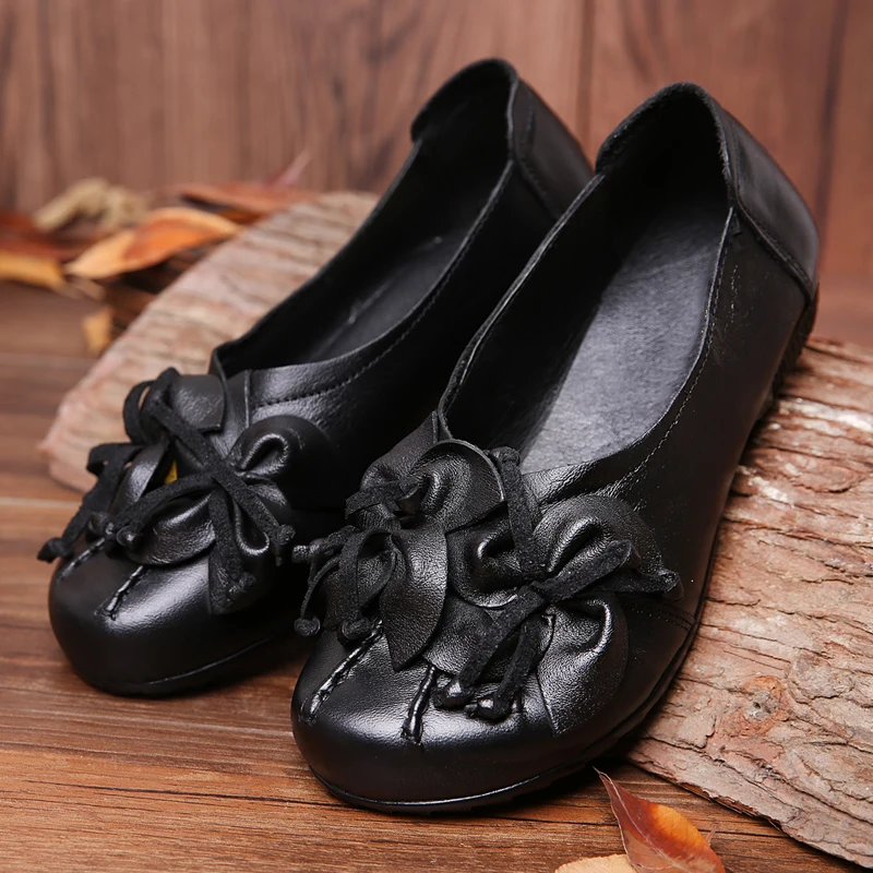 Женская обувь на плоской подошве ручной работы женские лоферы из натуральной