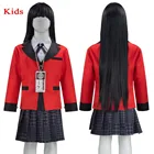 Новый детский костюм аниме Kakegurui парик компульсивный геймблер джабами юмеко японская школьная униформа для девочек костюм для косплея горячая распродажа