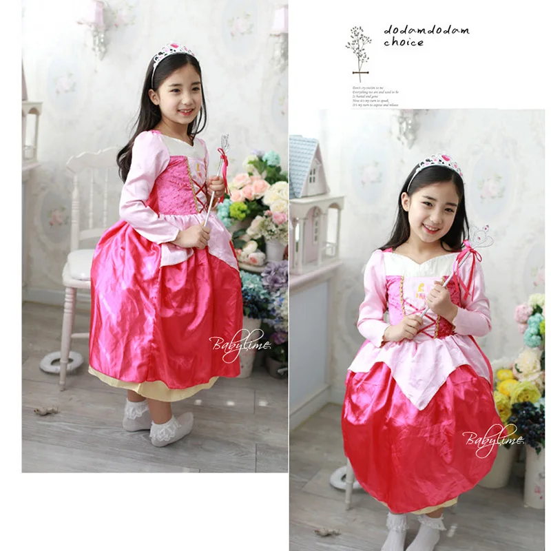 Карнавальные костюмы на Хэллоуин для детей шапочка принцессы девочек платье из