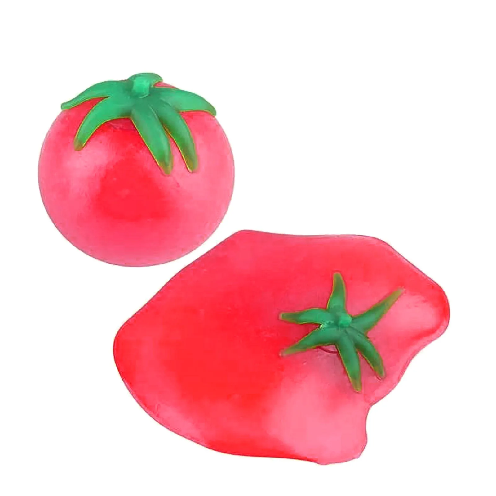 

1pcs Unbreakable Tomato Squeeze Toys Cartoon Cute Spun Slow Rising Stress Rubber Stress Reliever Toy Decompression Fidget Toys