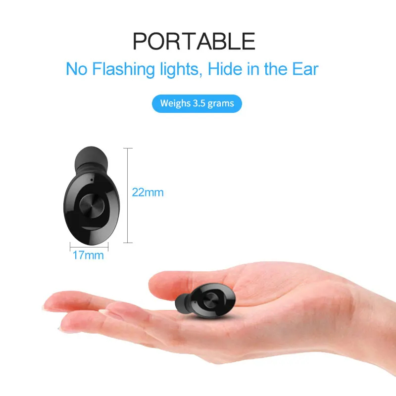 Беспроводные стереонаушники XG12 Спортивная мини-гарнитура с микрофоном hi-fi звук