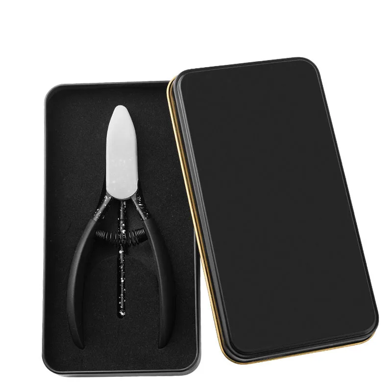 Набор для вросших ногтей черный набор Кусачка кутикулы резак по краям маникюрные