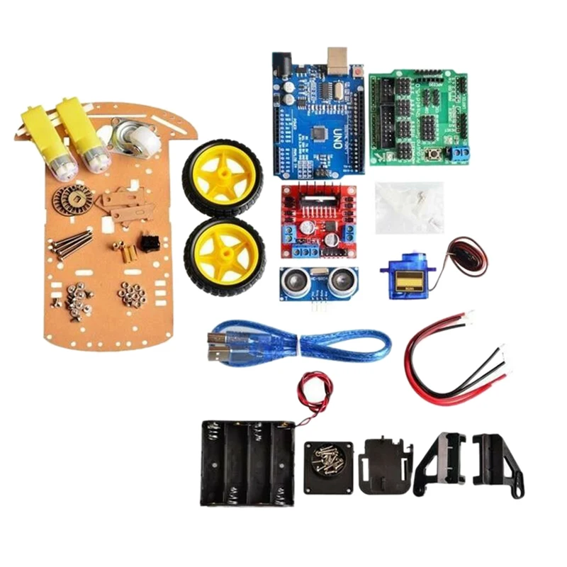Избегание двигателя слежения умный робот шасси автомобиля Комплект Скорость