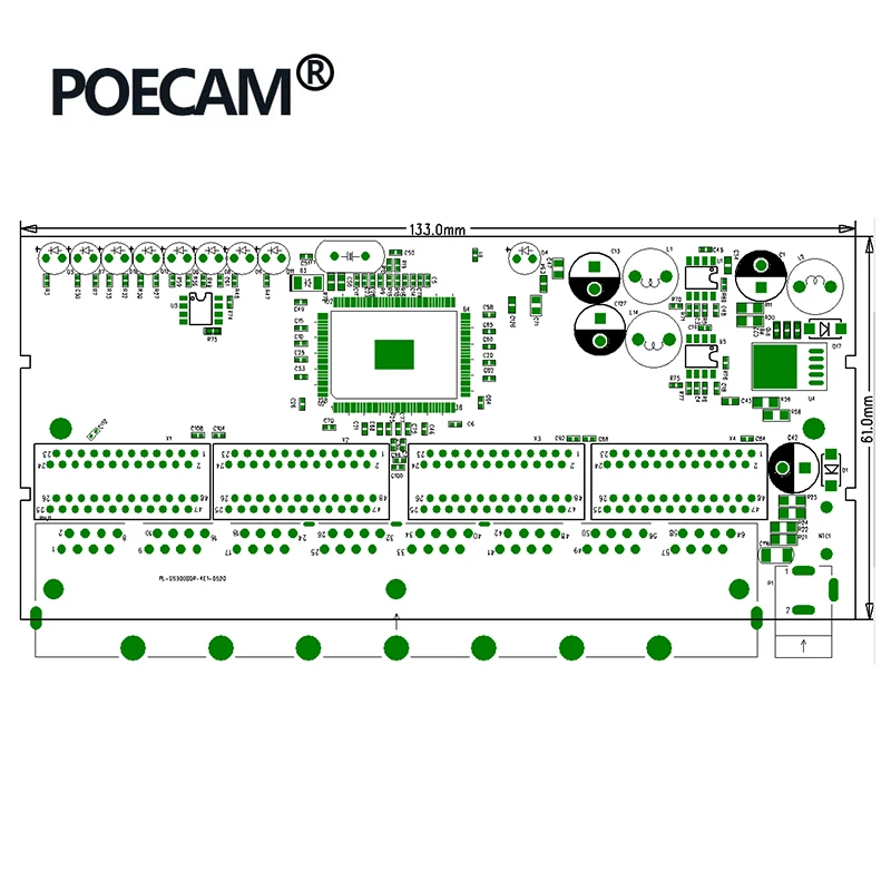 8 портов гигабитный пассивный коммутатор PCBA неуправляемые переключатели ModuleUTP 2