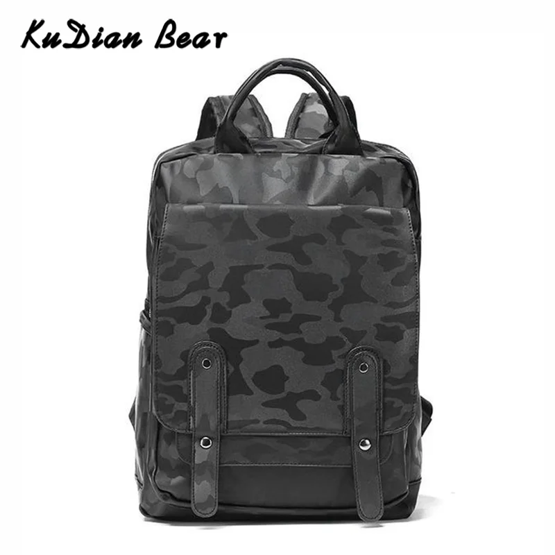 Мужской рюкзак KUDIAN BEAR для колледжа Женская камуфляжная Вместительная дорожная