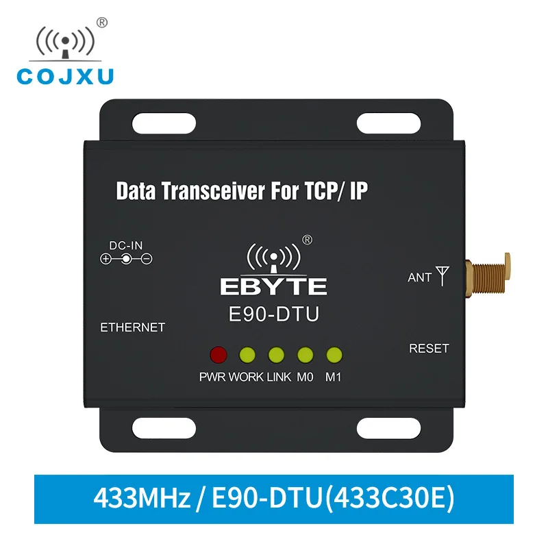 Ethernet Modbus 433MHz 1W IoT TCXO E90-DTU(433C30E) Long Range PLC Data Transmission Wireless Transceiver  modem ethernet modem