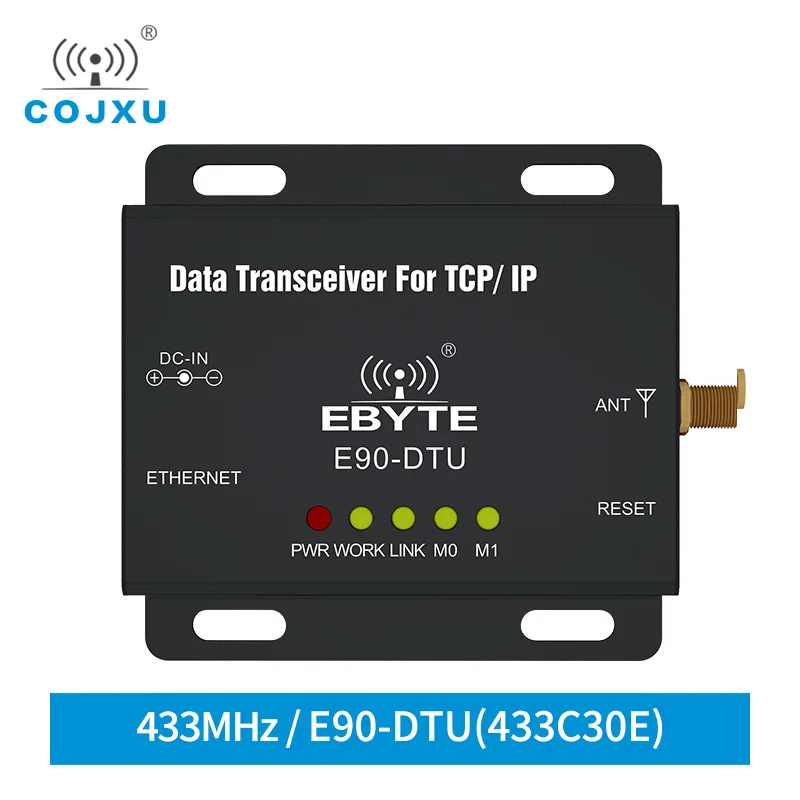 Ethernet Modbus 433MHz 1W IoT TCXO E90 DTU(433C30E) дальность PLC передачи данных Беспроводной трансивер