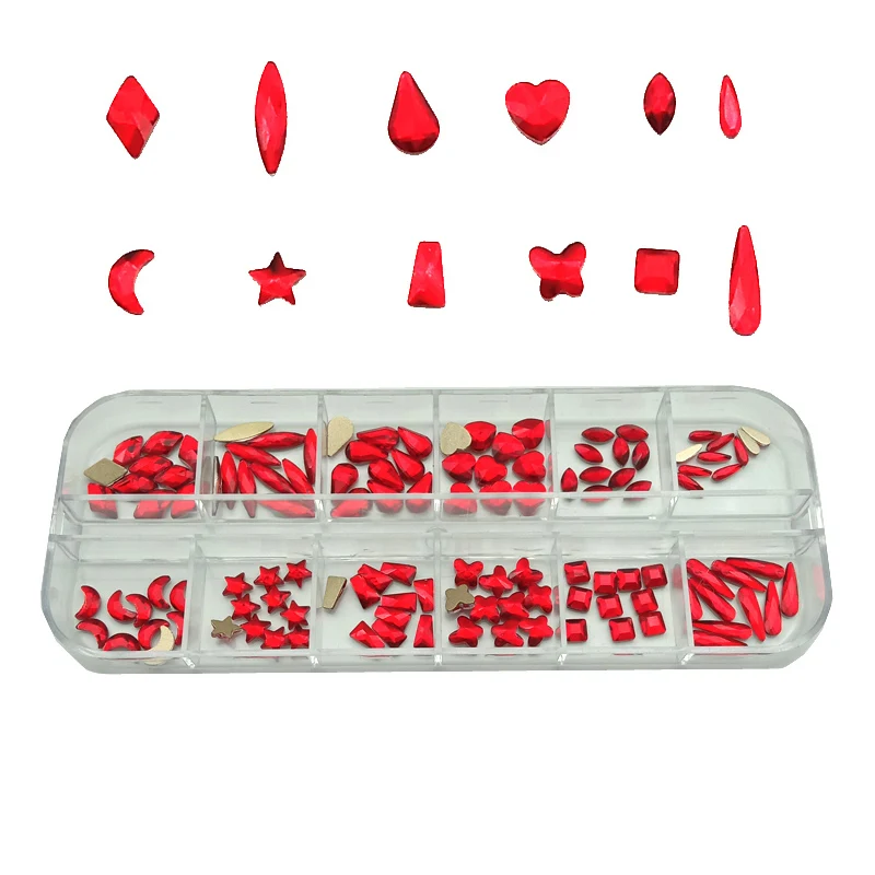 120 шт. разнообразные стеклянные стразы для дизайна ногтей|Стразы и украшения| |