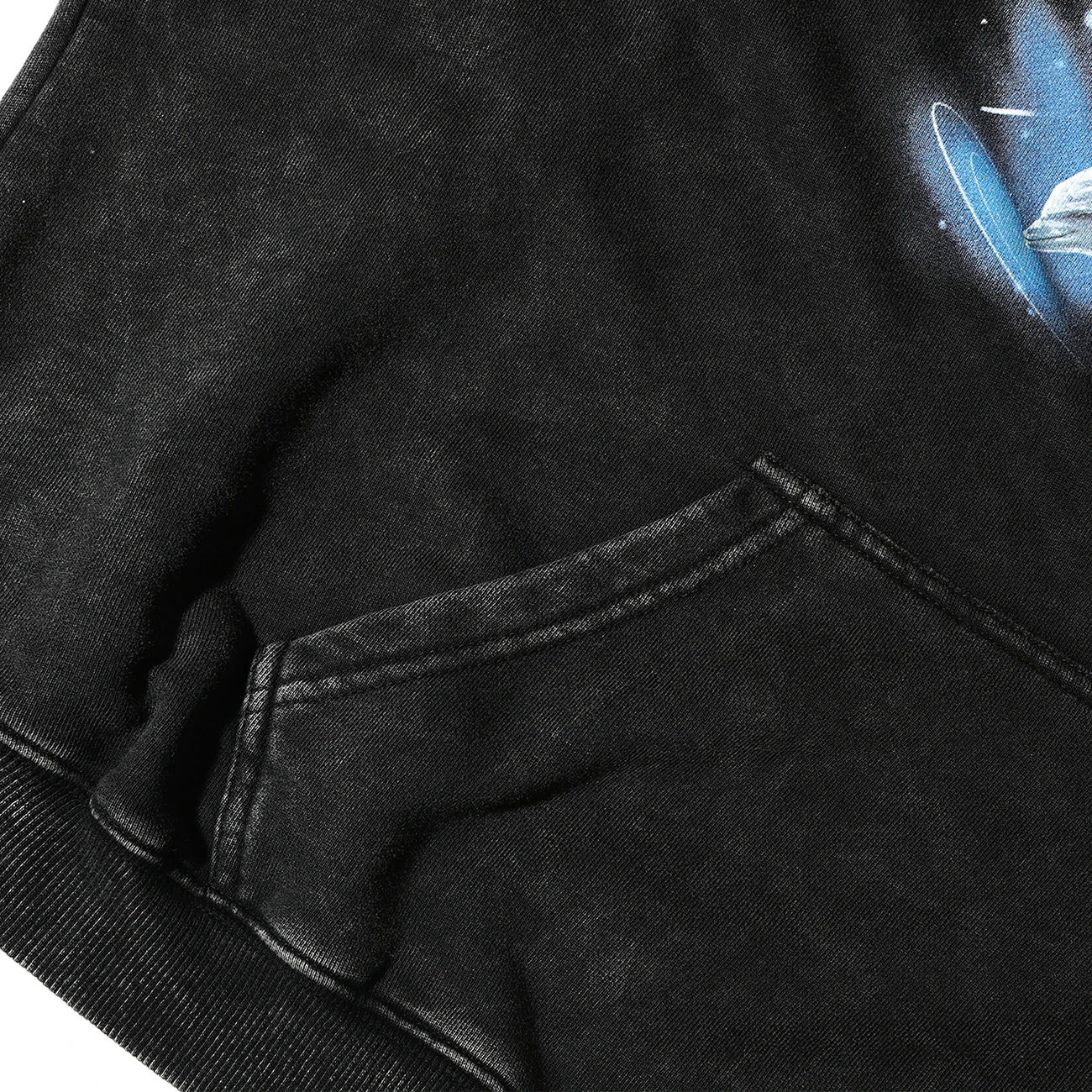 

LACIBLE Retro Washed Distressed Hoodie Sweatshirts Pullover Men Hip Hop Streetwear Dolphin Moon Print Harajuku Hoodie Oversize