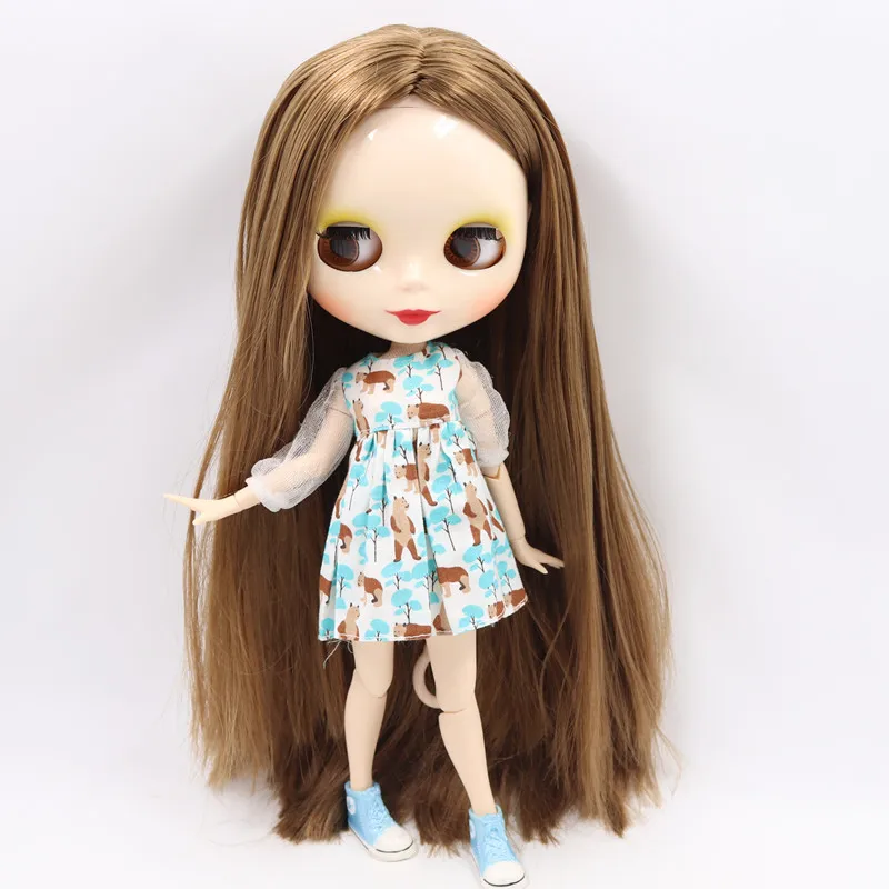 Ледяной обнаженный завод Blyth кукла No.280BL0444 коричневый длинные волосы подходит для изменения игрушки белая кожа Neo