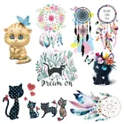 Нашивка с надписью Kwii Cat, Термотрансферная аппликация для одежды Dream Come True, Ловца снов