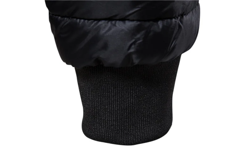 New Men's Down Jacket Baseball Collar Cotton-padded Parka Business Casual Warm Coat Men Clothes Autumn and Winter