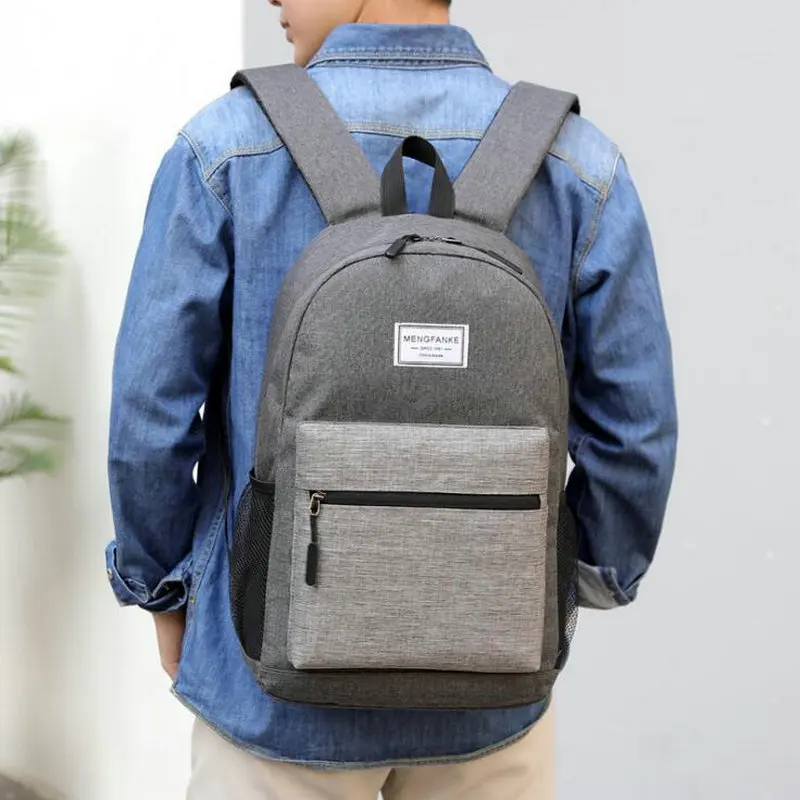 Мужской рюкзак корейский модный дорожный Женский Простой повседневный школьный