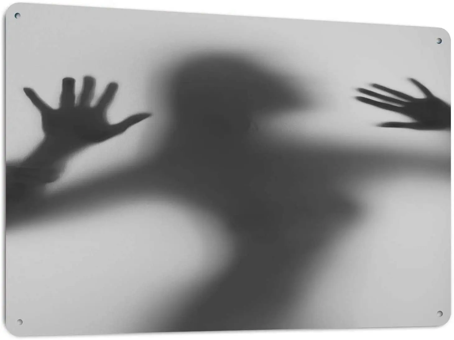 

HOSNYE Woman Body Metal Tin Sign Beautiful and Sexy Woman Body from Side Hands Tits Long Hair Silhouette Retro Wall Decor