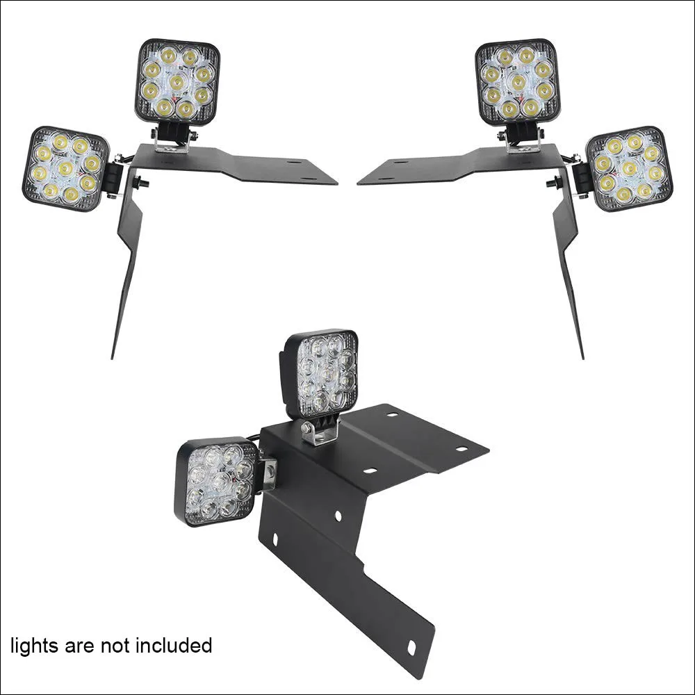 

1Pair A-pillar Light Mount Bracket For Jeep Wrangler JL 2018 Offroad Car Driving Work Lamp Holder Clamp