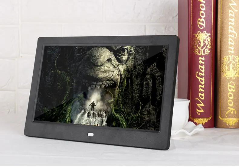 Новинка, 10 дюймов, Экран светодиодный Подсветка HD 1024*600 цифровая фоторамка электронный альбом для фотографий Музыка Фильмы Функция, хороший подарок для ребенка