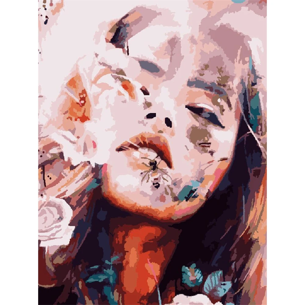 

Woman Portrait Printed Canvas 11CT Cross Stitch Embroidery Full Kit DMC Threads Craft Handmade Handiwork Hobby Magic Counted