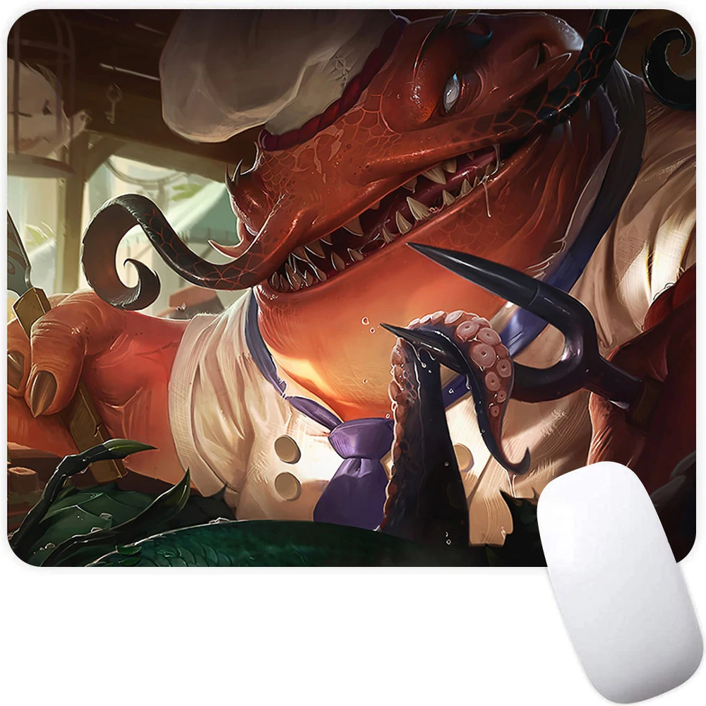 

League of Legends Tahm Kench Small Gaming Mouse Pad Computer Mousepad Gamer Mouse Mat Laptop Mausepad XXL Keyboard Mat Desk Pad