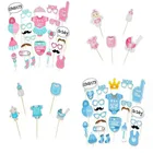 Украшения для детского душа, 1 комплект, забавные реквизиты для фотосессий на 1 день рождения, вечеринка для мальчика день рождение