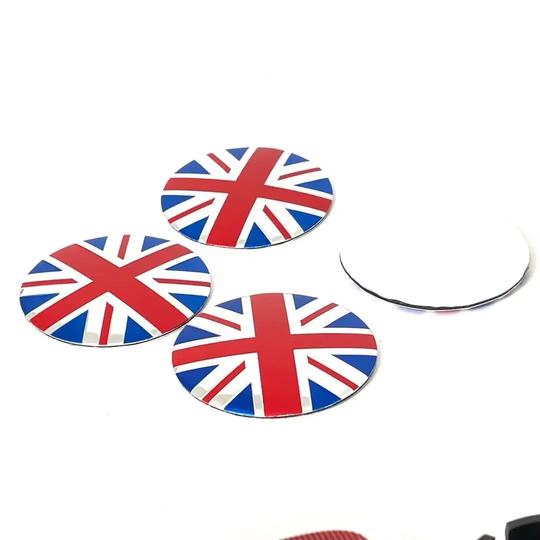 

4pcs 50mm Union Jack Car Wheel Center Rim Hub Stickers Covers Hubcap Stickers Tyre Trim For MINI cooper countryman JCW R55 R56