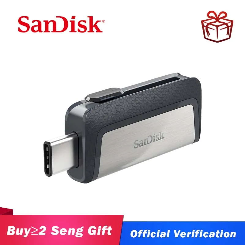 SanDisk OTG USB флеш накопитель 32 Гб 16 3 0 два мини накопителя 128 64 ГБ Pendrive для ПК и Android