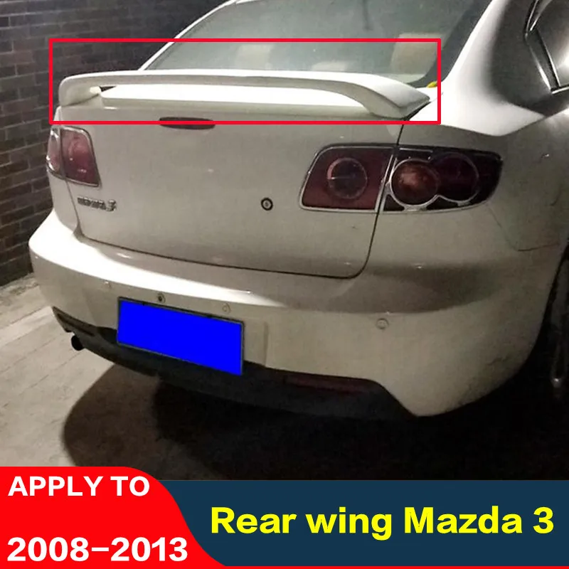 CEYUSOT для заднего спойлера крыла Mazda 3 2008 2013 из АБС пластика Автомобильный багажник