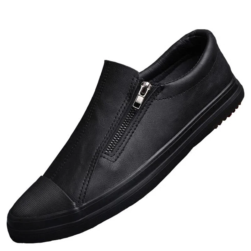 

Fashion Side Zip Designer Sneaker Men Wear-resistant Shoes 2021 New Men's Vulcanize Shoes chaussure homme luxe marque