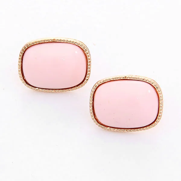 1 пара Модные женские милые шикарные розовые белые ювелирные изделия серьги