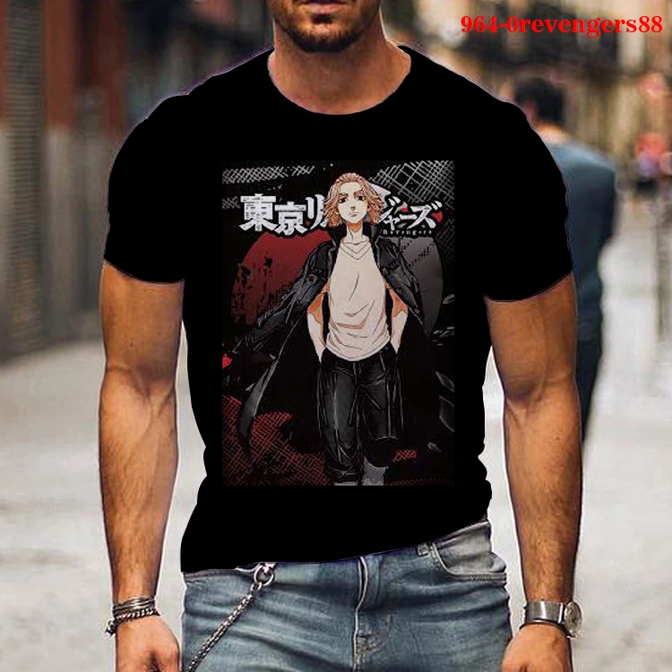 

Tees Men Shirts Tokyo Revengers Anime 3D Print Tshirts Short Sleeve Male Streetwear Hip Hop Harajuku Casual Loose Harajuku Tops