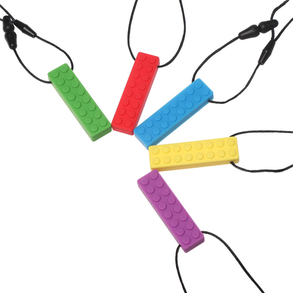 1 шт. Детские Силиконовые строительные блоки безопасный Прорезыватель для зубов