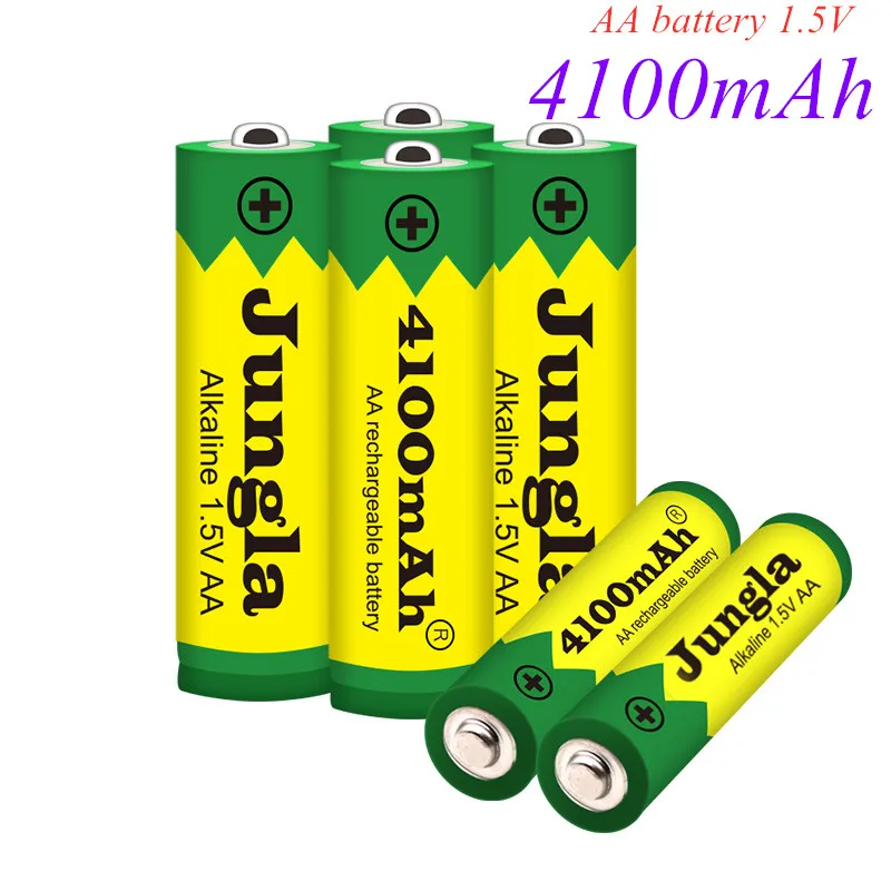 4 ~ 20 шт. Новый 4100 мАч батарея AA 1 5 V Перезаряжаемые Alcalinas drummey игрушке