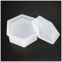 new jewelry storage box gift box molds hexagonal silicone mould diy crafts container decor making tool crystal epoxy resin mold