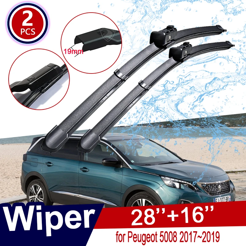 

Резиновый снегоочиститель для Peugeot 5008 T87 2017 ~ 2022 2018 2019 2020 2021