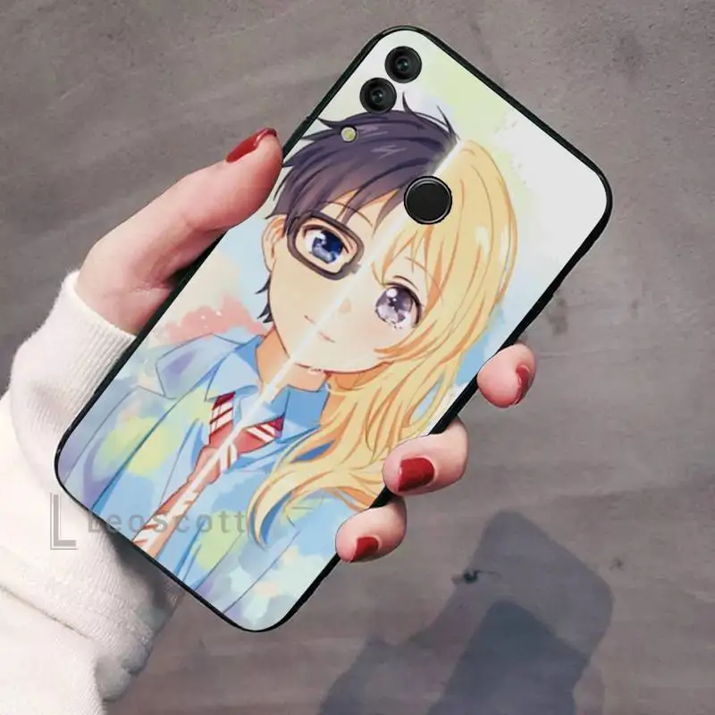 

Your lie in April Phone Case For Huawei Enjoy 7 7s 8 8e 9 9e 10 plus P8lite 2017 Honor 5a view9 play 3e