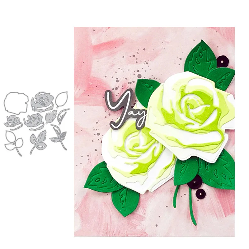 

JC Metal Cutting Dies for Scrapbooking Joy Flowers Background Card Make Stencil Craft Mould Model Decor DIY Template Decoration