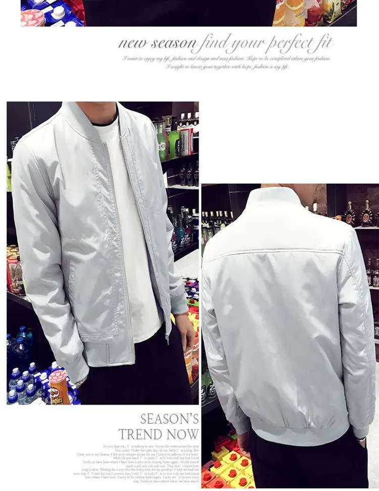 

Zipper Casual Coat Outwear Winter Men Fashion Retro Classic Slim Padded Jacket